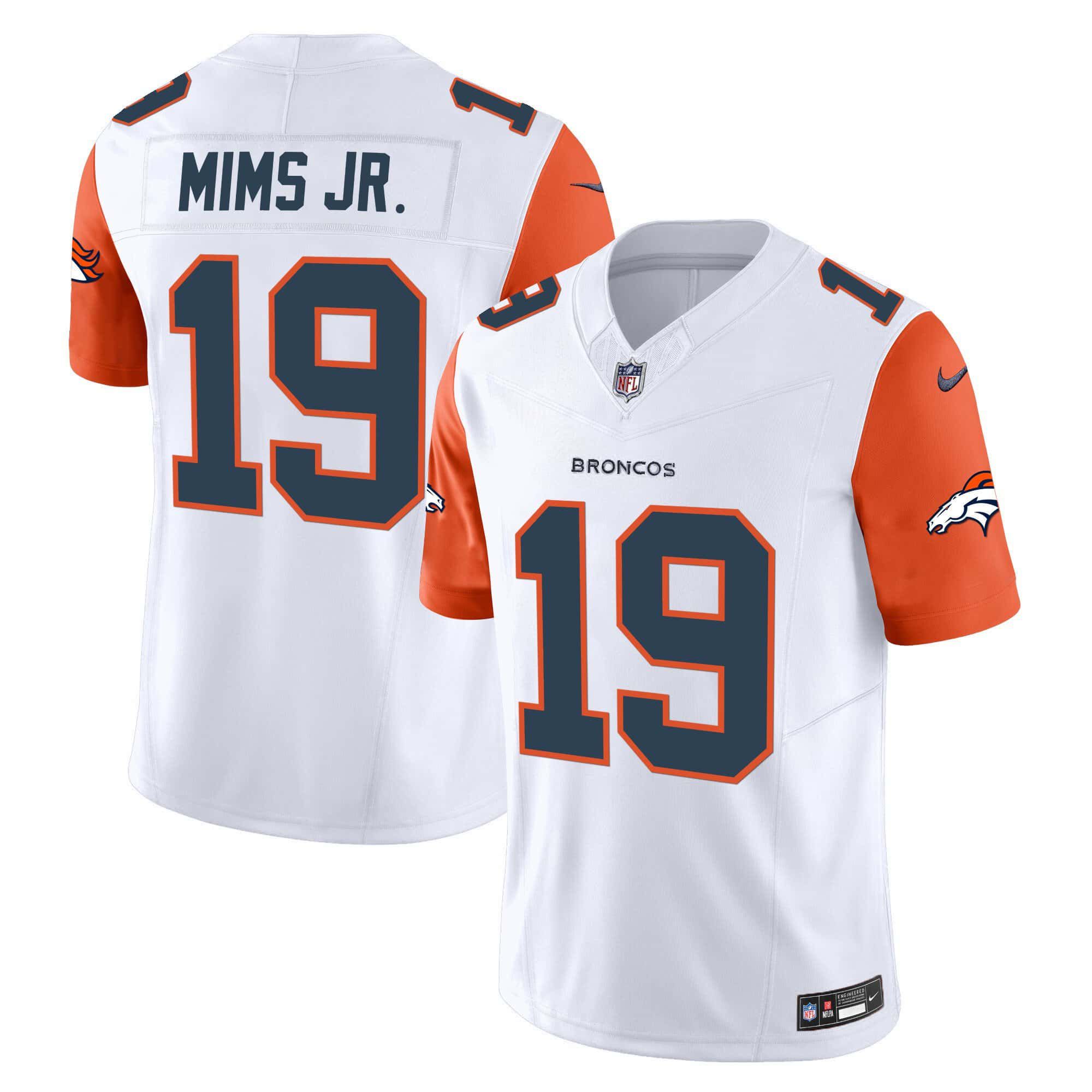Men Denver Broncos #19 Mims jr White 2024 Nike Vapor Limited NFL Jersey style 2->indianapolis colts->NFL Jersey